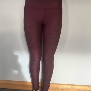 Lululemon Maroon Leggings Size 4